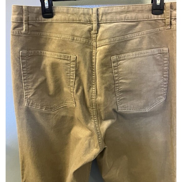 LOFT Straight Leg Curvy High Waist Corduroy Pants Size 31/12 Tan NWOT - Picture 6 of 7